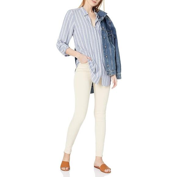 Daily Ritual Womens Soft Rayon Slub Twill LS Button-Front Tunic XXL New - Picture 12 of 12